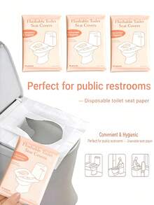 Disposable Toilet Seat Covers, Portable Soft Comfortable, Individually Wrapped, Suitable For Most Toilets, Easy To Use For Travel, Camping, Hotel And Public Restrooms, Disposable Protection, Essential For Airplane, Camping, Hotel Supplies, Travel Necessities - Multicolor - View 2