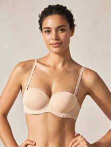 Veilyse 3pcs/Set Women's Solid Color Wireless Bras With Removable Straps For Summer - Multicolor - View 9