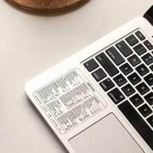 Self-Adhesive Waterproof Transparent Keyboard Shortcut Reference Stickers | Removable Labels For Desktop PC, Windows & - View 6