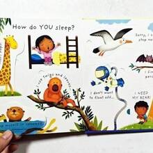 "¿Qué es dormir?" Material de aprendizaje 3D de preguntas y respuestas | Material de cartón, páginas interiores plegables, iluminación cognitiva, desarrollo del lenguaje, ilustraciones divertidas, estructura resistente - Multicolor - Ver 2