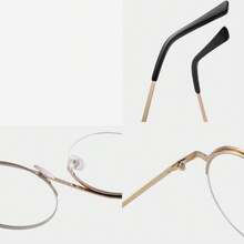 1pc/2pcs Women's S Half-Frame Exquisite Personalized Fashion Accessory, Charming Elegant Clear Lens Glasses, Suitable For School, Party, Dance And Daily Wear, Valentine's Day Gift - Clear - View 4