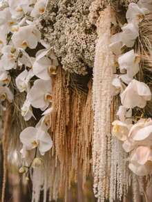 3pcs/1pc Beige Artificial Flowers, White Artificial Amaranth Wall Decor, Fluffy White Artificial Amaranth Long Stem Hanging Decor, Suitable For Home Wedding Party Decoration, Flower Wall, Arch, Holiday Party, Ceremony, Hotel, Home, Garden Decoration, Autumn Harvest Festival Tabletop Vase Decoration, Room Decoration, Halloween Decoration, Back To School, Autumn Decoration - Milky White - View 4