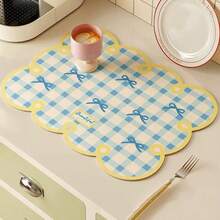1pc,Kitchen Draining Mat Household Dining Table Mat Absorbent Mat Countertop Tableware No-Wash Dining Table Mat Bowl And Plate Drying Mat - Multicolor - View 5