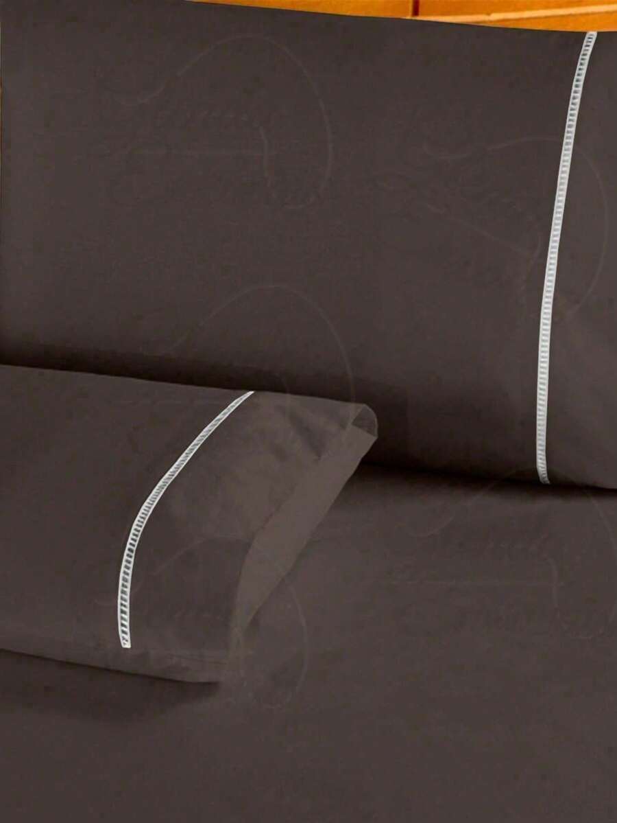 6-Piece Pillowcase Set, 400 Thread Count, Ponto Palito Style - FP - 鏽棕色 - 查看 1