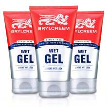 3x Brylcreem Wet Look Hair Gel Strong Hold 150ml - Gel - View 2