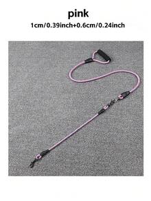 1件防纏繞可拆卸雙頭狗牽繩，波浪圖案，可轉換為單繩，適合同時遛兩隻狗，輕量耐用，戶外四季通用，寵物用品，狗牽繩設備 - 彩色 - 查看 12