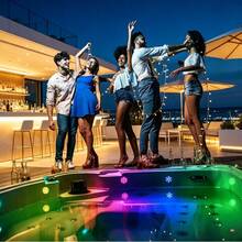 Luz LED RGB a prueba de agua que cambia de color, adecuada para piscina, acuario, estanque, fuente y decoración de bodas - Fácil instalación, carcasa de plástico resistente, iluminación subacuática - multicolor - Ver 5