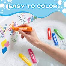 Baff Paints Activity Set,10 Washable Bath Paint Sticks,Colouring For All Surface With Vivid Colors Water Proof,Vibrant Colors,Mess-Free,Easy Clean,Fast Dry Action,Can Be Used On Bathroom Tiles, Floors, Glass, Ceramics And Other Surfaces - Sets - View 7