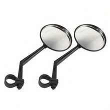 1 Pair Bicycle Rearview Mirrors, Suitable For Mountain/Road Bikes, 360° Adjustable Rotating Handlebar Mirror With Convex Wide-Angle Rearview Function, Suitable For Cycling And Biking - Multicolor - View 3