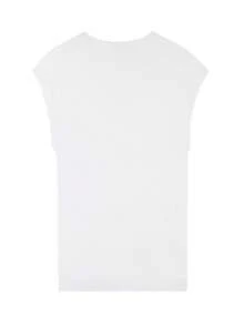 Plus Size Women Top Send Me Isaiah 6:8 Bible Verse Letter Print Sleeveless Tee Christian Casual Outfit - 白色 - 查看 2