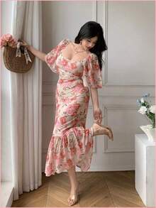 Women Short Dresses - Rosa - View 7
