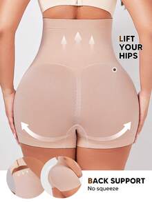 Suprenx Maternity High Waist Belly Support Yoga Fitness Workout Shorts Christmas Edition - Pink - View 3