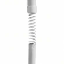 Futchoy Set of Freistehend Weiß Kohlenstoffstahl+PP Doppelvorhangteilerständer, Erweiterbar (48,03-120,08 Zoll) Vorhangstab Platzteiler, Vertikaler Vorhangständer Geeignet Für Eine Vielzahl Von Gelegenheiten Wie Balkone, Terrassen, Toiletten (ohne Vorhang), Weiß - A - Übersicht 7