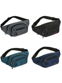 Men Mini Chest Bag Crossbody Sling Bag Lightweight Casual Shoulder Backpack With Front Zipper Pocket For Travel Cycling Sports College Students - Multicolor - View 6