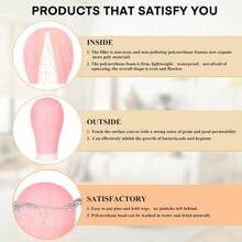 Pink Canvas Wig Mannequin Head Set, Includes Pink Adjustable Tripod Stand, Complete Wig Making Tool Kit With Wig Cap, Hair Clips, Rat Tail Comb And T-Pins, For Wig Styling And Display, Halloween - View 3
