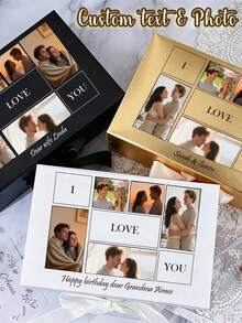 Customized Personalized Magnetic Ribbon Gift Box, Customized Bridesmaid Invitation Gift Box, Bride Gift Box, "Will You Be My Bridesmaid?" Gift Box, Wedding Gift Box - Multicolor - View 3