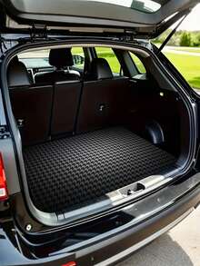 Trunk Mat - Universal, Stylish Houndstooth Pattern - Suitable For Most Cars, SUVs, And Trucks - One-Piece Interior Protection And Outdoor Mat - Durable And Stylish Vehicle Accessory, The Perfect Car Protection Product. - A - View 1