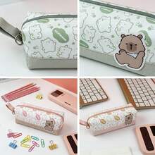 Capybara Pencil Case, Kawaii Stationery, Large Capacity Pencil Bag, Back-To-School Supplies, Beautiful Pencil Bag, Cartoon Pencil Case, Portable Stationery Bag,Back To School Season - Multiple Styles 1 - View 3