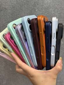 奢華人造皮革磁吸無線充電手機殼，適用於 iPhone 18 Pro Max 18 Pro 17 Pro Max 17 Pro 17 16 Pro Max 16 Pro 16 15 Pro Max 15 Pro Max 15 Pro 15 14 Pro Max 14 Pro 14 13 Pro Max 13 Pro 13，磁吸鏡頭保護背蓋 - 玫紅色 - 查看 4