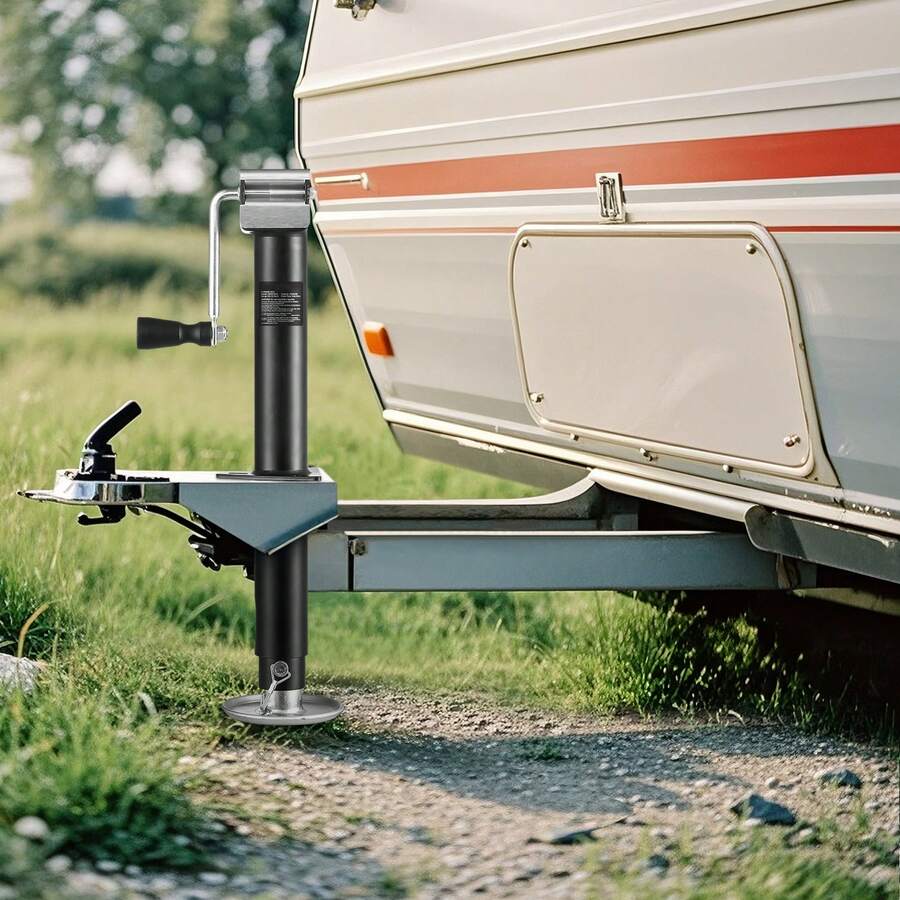 Hydraulic Trailer Jack With A-Frame, 5000 Lb Capacity, Support With Handle And Rectangular Base, 15-Inch Vertical Travel, For RVs, Horse Trailers - D - View 1