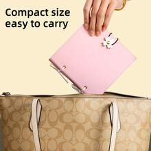 1pc Hot-Selling Tie-Up Notebook, Portable Sketchbook, Square Blank Journal, Travel Stamp Book, Back To School, Christmas, Perfect For Holiday Gift - Multicolor - View 7