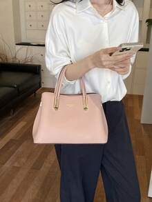 Dedoo Light Luxury Fashion Versatile Multi-Compartment Large Capacity Charming Handbag & Crossbody Bag - Pink - View 3