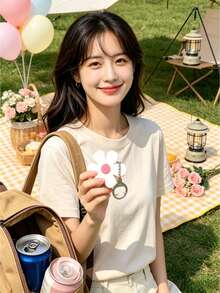 Ins Energetic Girl's Favorite Flower-Shaped Easy-Pull Can Opener, Effortless Pull Ring Opening Assistant, Portable Cute Soda Beverage Bottle Opener With Hanging Hook, Personalized Bottle Opener, Party Favor, Wedding Return Gift, Christmas Home Camping Commute Dorm Picnic Universal, Creative Daily Use Gift Item - View 7