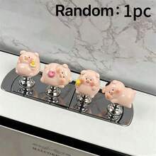 1/2Pcs Random Halloween Toilet Flush Buttons, Cute Ghost Pumpkin Witch Decorative Toilet Press Knob, Nail Friendly Bathroom Tank Accessories - Multicolor - View 15