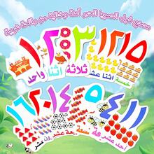 20pcs/Set Large Arabic Numeral Cards, Vibrant Colors, Unique Design And Highly Interactive, An Engaging Early Education Gift And Ideal Teaching Tool For Home Learning Back To School - White - View 4