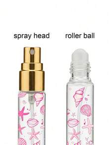 便攜旅行迷你可充電香水噴霧瓶 (10ml) - 採用雙端 2 合 1 設計，結合滾珠與噴霧功能。瓶身飾有櫻桃與蝴蝶結圖案，呈現優雅美感。 - 彩色 - 查看 9
