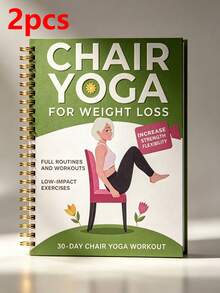 30-Day Chair Yoga Guide, Suitable For Seniors 60+: Low-Intensity Exercises, Suitable For 40+, Restore Strength, Flexibility And Balance - Gentle Chair Yoga Practices For Home And Office Use, Chair Exercises For Elderly, With Simple Illustrations And Easy-To-Read Text. - Multicolor - View 17
