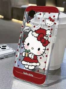 SANRIO 1件 HelloKT Cat 透明太空防震 Apple 手機殼 - 無色 - 查看 1