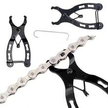 Bike Chain Pliers Tool Anti Slip Handle Cycling Chain Link Splitter Clamp Multi Link Removal Repair Hand Tool Bicycle Link Chain Buckle Pliers Road Bike Link Remover Clamp Quick Release Link Removal Repair Tool MTB Magic Button Clamp Tool - Multicolor - View 1