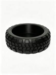 Black And White Off-Road Tire Storage Basket, Creative Realistic Car Tire Storage Tray, Desktop Decoration, Home Living Room Ornament, Key And Coin Storage Dish, Creative Gift For Father, Elders And Friends, Shelf Storage Basket - Multicolor - View 5