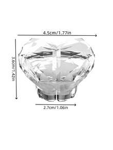 Heart-Shaped Toilet Flush Button, Creative Heart/Diamond-Shaped Flush Button And Valve Accessories, Universal Bathroom Flush Components; Also Suitable As Toilet Seat Handle, Drawer Pull, Cabinet Door Handle Or Refrigerator Handle (Suitable For People With Long Nails) - Multiple Styles - View 5