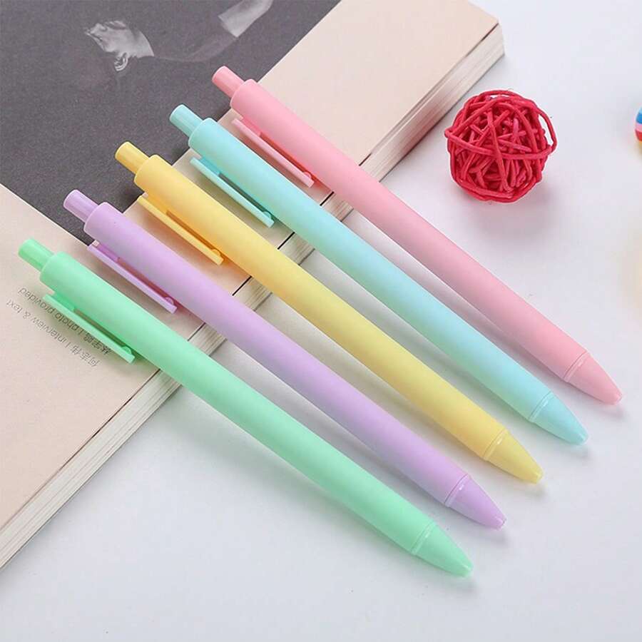 10/20 Pcs Gel Pen Set, Assorted Color Fine Point Black Ink Writing Pens For School Supplies, Office, Journaling, Note Taking, And Back To School