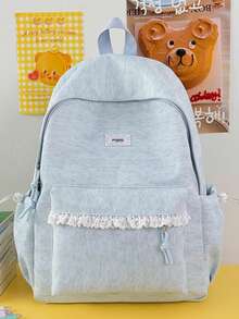 Ransel Pelajar Perempuan, Ransel Renda, Ransel Lucu untuk Anak Perempuan, Ransel Minimalis 2026, Ransel Hati untuk Pelajar, Ransel Transparan, Ransel Kecil untuk Perjalanan yang Enerjik - MultiWarna - View 17