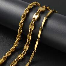 1pc Hip-Hop Punk Style Stainless Steel 18K Gold Plated Vintage Classic Pig Nose Coffee Bean Bracelet, Unisex, Suitable For Daily Wear, Party Wear, Heart-Shaped Accessory - Gold - View 7