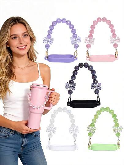 Multi-Color Water Bottle Lanyard Decor Hand Strap, Suitable For 20-40oz Sports Water Bottles, Multi-Functional Water Bottle Storage Bag, Essential Water Bottle Accessory For Running, Walking, Hiking, Cycling, Traveling, Outdoor Activities, Back To School