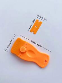 Portable Multi-Function Cleaning Scraper, Adhesive Removal Scraper With Lid, Metal Blade Cleaning Scraper, Flat Scraper, Glue Removal Scraper, Plastic Scraper, Multi-Function Cleaning Tool, Suitable For Kitchen, Bathroom - Multiple Styles - View 9