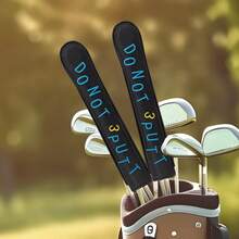 1pc Golf Directional Headcover With "Don't Put" Letter Pattern, Fashionable And Durable Golf Club Protector, Suitable For Daily Training, Competition, Leisure Play And Holiday Gift - Multicolor - View 3