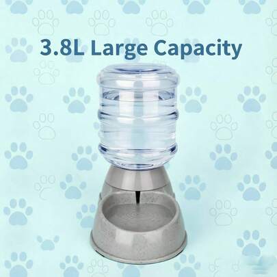 Pet Drinking Fountain, Large Capacity, Made Of Durable PP Material, Easy To Operate, Disassemble, And Clean, Suitable For Large Dogs And Cats' Automatic Water Bottle And Bowl Stand