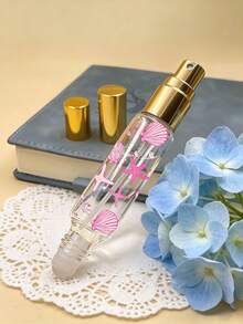 便攜旅行迷你可充電香水噴霧瓶 (10ml) - 採用雙端 2 合 1 設計，結合滾珠與噴霧功能。瓶身飾有櫻桃與蝴蝶結圖案，呈現優雅美感。 - 彩色 - 查看 7
