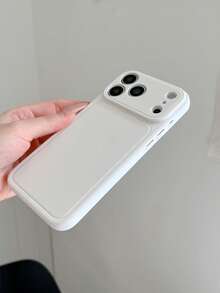 奢華純色亮面軟 TPU 手機殼，相容 iPhone 17 Pro Max 16 15 14 13 12 11 Pro Max，鏡頭保護，極簡純色可愛優雅手機殼，相容 iPhone 17 Pro Max 16 Pro Max 17 Pro 15 Pro Max 14 Pro Max 13 Pro Max - 白色 - 查看 5