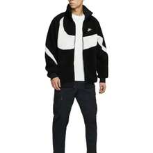 Nike Big Swoosh Reversible Boa Jacket 'Black' Outerwear Men - 彩色 - 查看 8