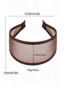 2/1PC Wide Edge Mesh Headband For Adult Women, Anti Slip Korean Version, Breathable High Skull Top Headband, Hair Accessories To Cover White Hair With - Multicolor - View 2