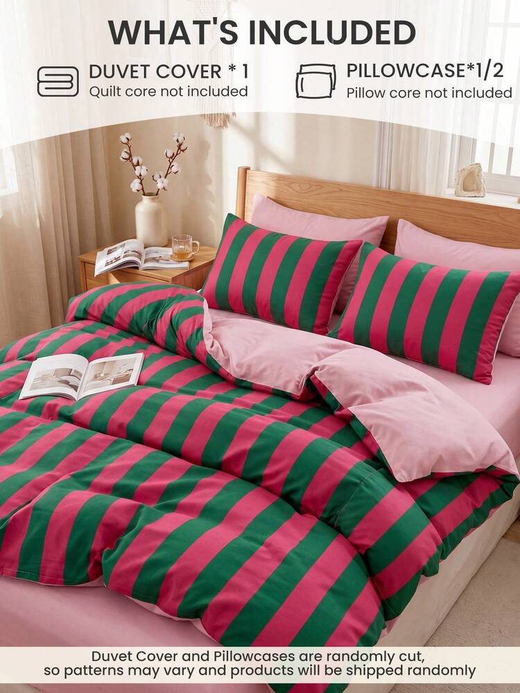 2/3 Piece Duvet Cover Bedding Set, Cozy Room Decor, Skin-Friendly Breathable, Ultra-Soft Anti-Pilling, Duvet Cover + Pillowcase, No Duvet Insert, Fits Twin/Full/Queen/King Size Bed, All Season, Home Textile, Machine Washable - Multicolor - View 2