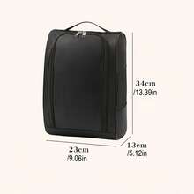 1pc Large Capacity Dust-Proof Oxford Cloth Shoe Storage Bag, Wear-Resistant Breathable Material, Portable Handle Design, Shoe & Clothing Separation, Suitable For Business Travel, Vacation Luggage Packing And Home Closet Storage - Multicolor - View 5