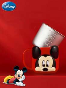 Monogram 1件裝 Disney 官方授權米老鼠 Mickey Mouse 與  角色 3D 杯頂裝飾飲水杯馬克杯，附蓋可重複使用水壺，適用居家辦公日常使用，桌面裝飾，動畫迷收藏，節日禮物 - 彩色 - 查看 13