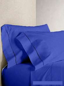Set Of 6 Pillowcases With 400 Thread Count Hemstitch - FP - 藏蓝色 - 查看 2